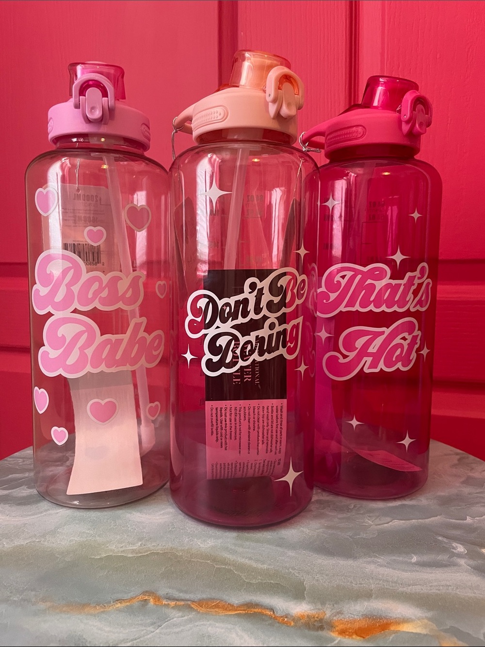 PARIS HILTON - Water Bottles x3 - NEW